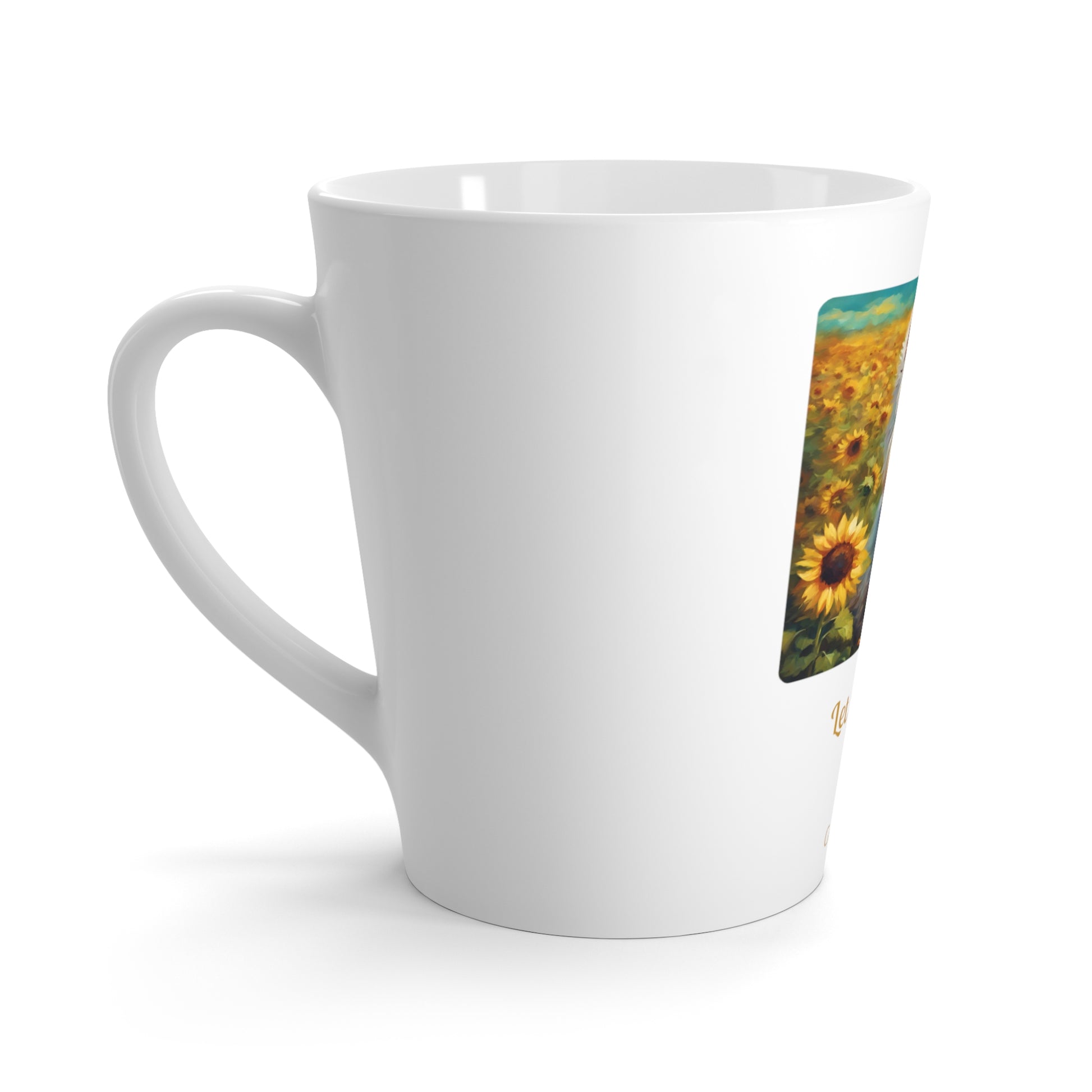 Latte Mug Westie Sunflower