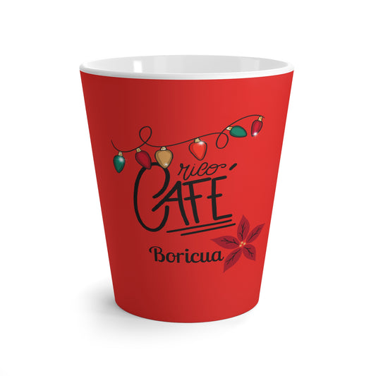 Puerto Rican Coffee Latte Mug - Christmas