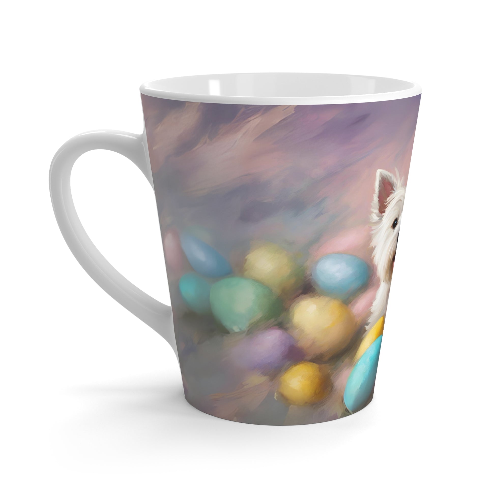 Latte Mug 12oz Happy Westie