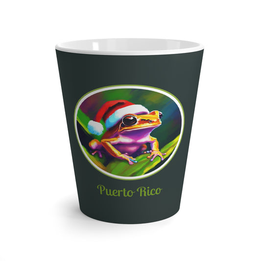 Latte Mug - Puerto Rican Coquí Christmas Mug