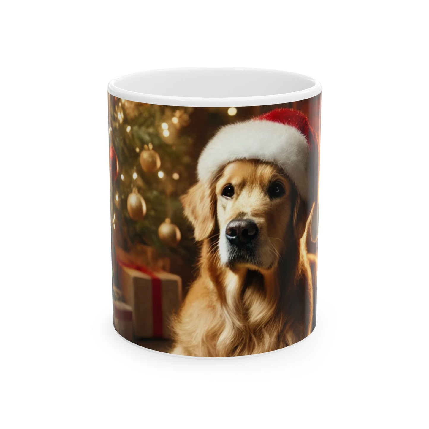 Ceramic Mug - Golden Retriever Christmas Mug