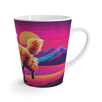 Latte Mug 12 oz Golden Retriever