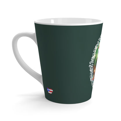 Latte Mug - Puerto Rican Parrot Christmas Mug