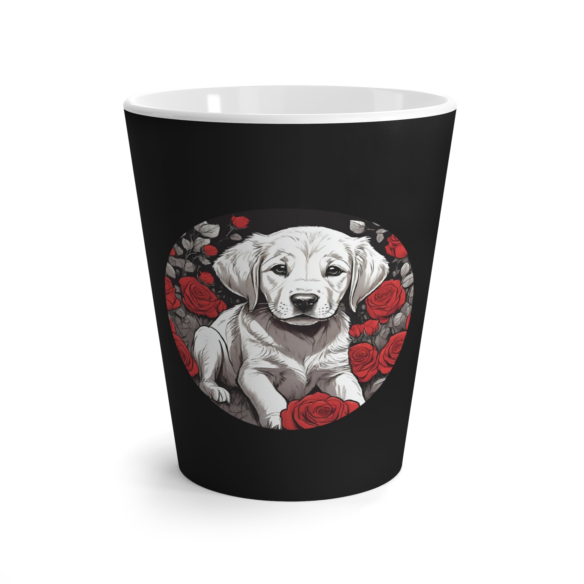 Latte Mug 12 oz Golden Retriever Puppy