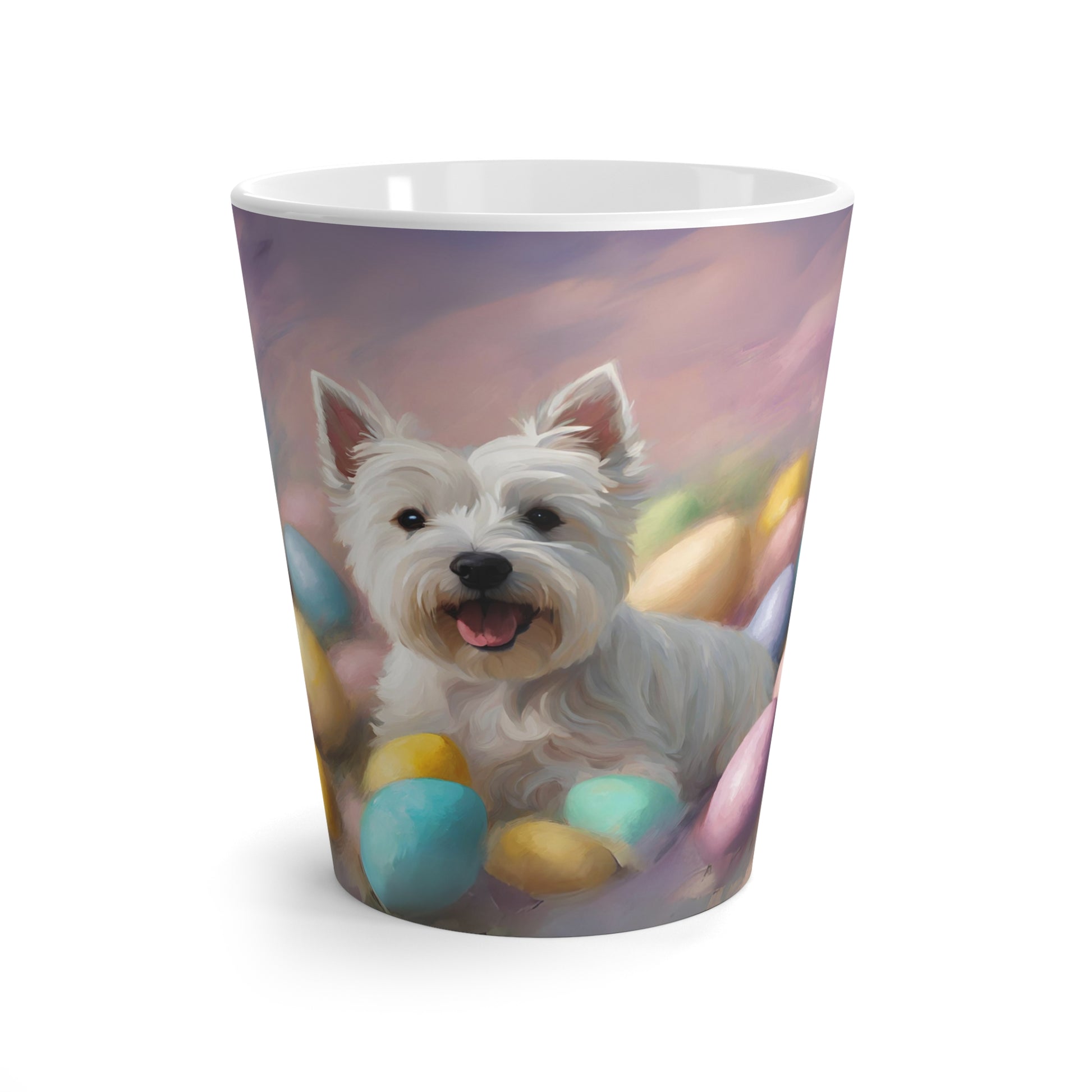 Latte Mug 12oz Happy Westie