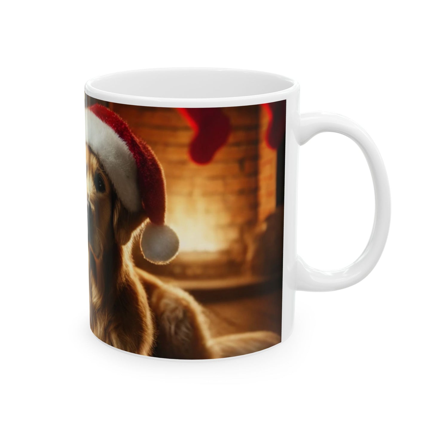 Ceramic Mug - Golden Retriever Christmas Mug