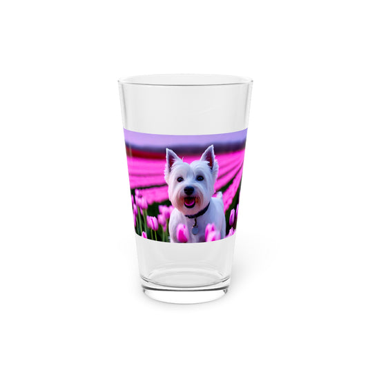 Pint Glass 16oz Westie