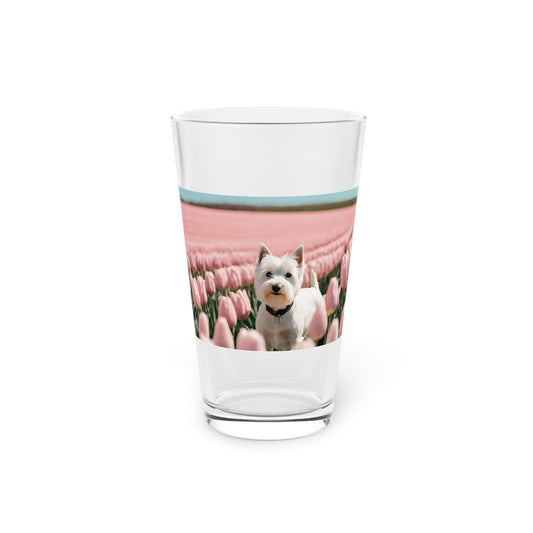 Pint Glass 16oz Westie