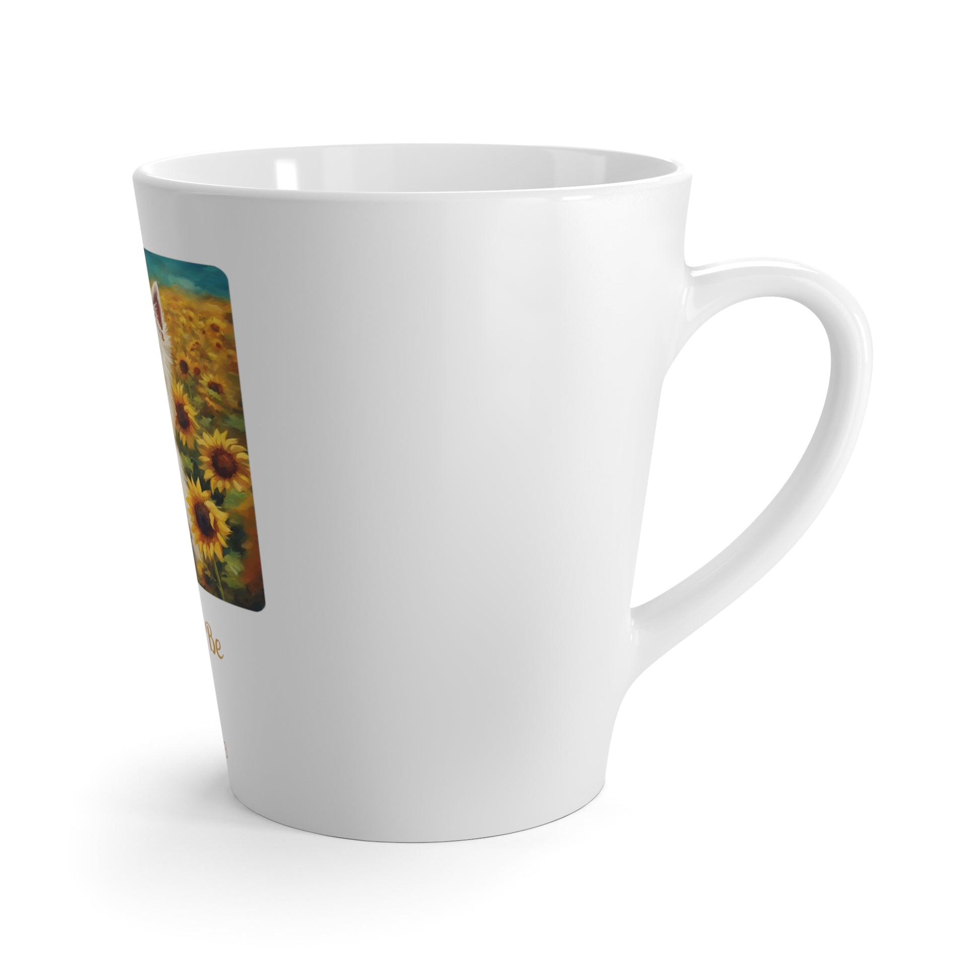 Latte Mug Westie Sunflower