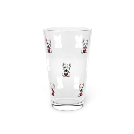 Pint Glass 16oz Valentine'