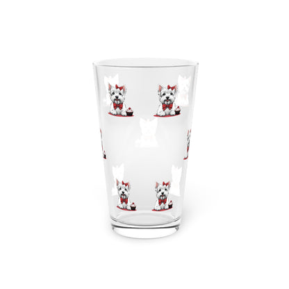 Pint Glass 16oz Valentine'