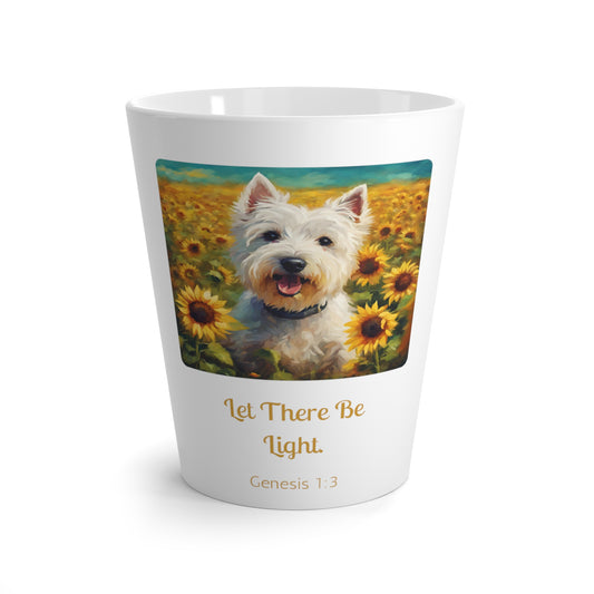 Latte Mug Westie Sunflower